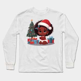 Afrocentric Baby Christmas Long Sleeve T-Shirt